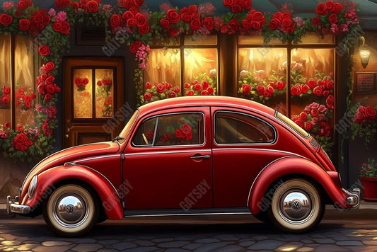 Gatsby Love Bug Valentines Day Photography Backdrop Gbsx-01304