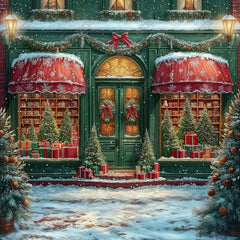 Gatsby Merry Christmas Market Shop Wonderland Photography Backdrop Gbsx-01082