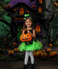 Gatsby Halloween Boogie Tower Photography Backdrop Gbsx-00949