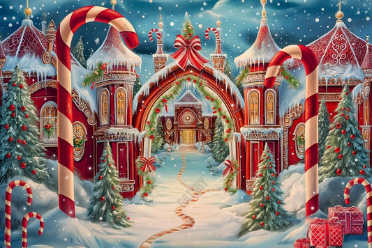 Gatsby North Pole Archway Photography Backdrop GBSX-00157