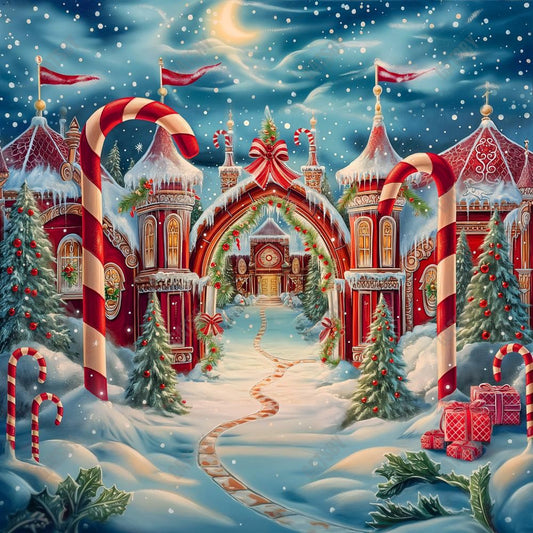 Gatsby North Pole Archway Photography Backdrop GBSX-00157