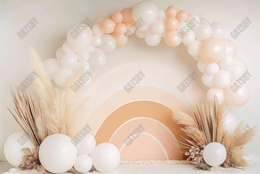 Gatsby Nude Rainbow Pampas Photography Backdrop Gbsx-00457