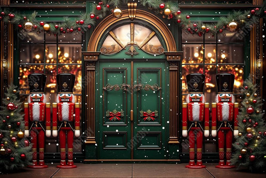 Gatsby Nutcracker Christmas Shop Photography Backdrop Gbsx-01096