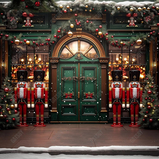 Gatsby Nutcracker Christmas Shop Photography Backdrop Gbsx-01096