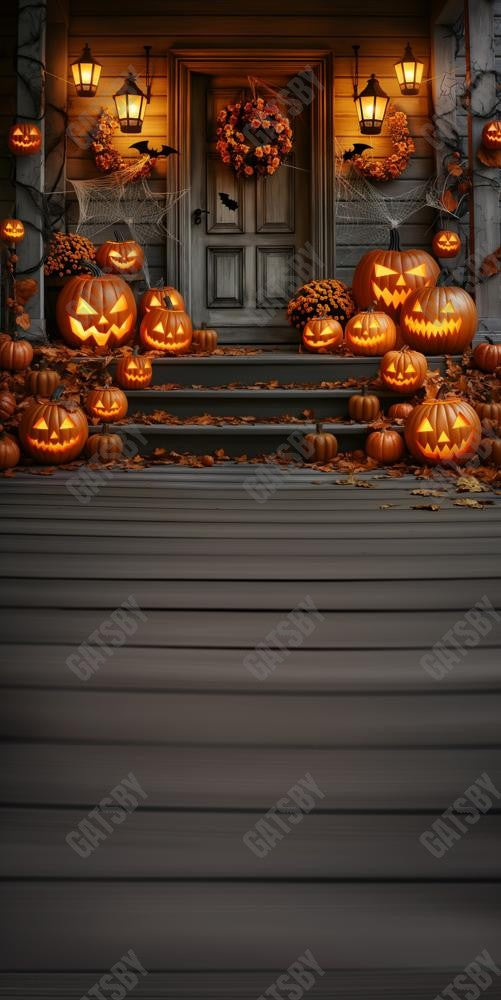 Gatsby Pumpkin Porch Photography Backdrop Gbsx-00554