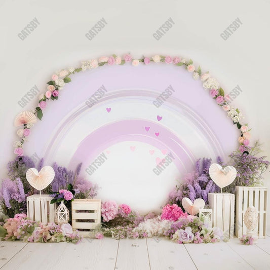 Gatsby Purple Rainbow Arches Photography Backdrop Gbsx-00479