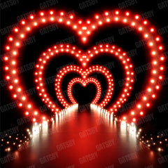 Valentine's Day Tunnel of Love Photography Backdrop