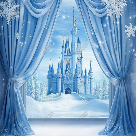 Gatsby Royal Winter Castle Photography Backdrop Gbsx-01225