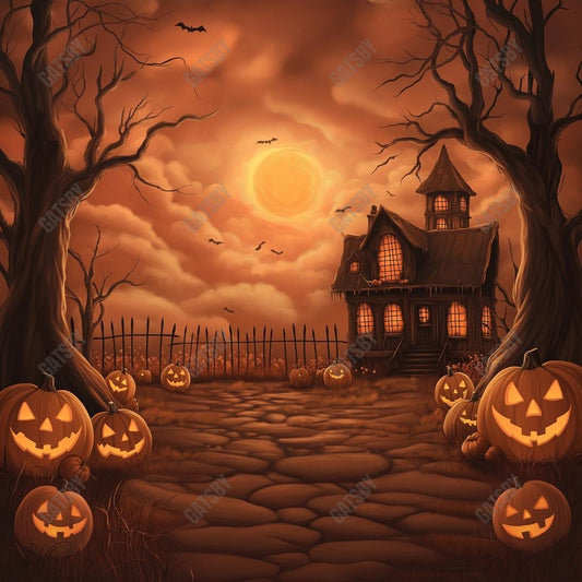 Gatsby Spirits Of The Haunted House Photography Backdrop Gbsx-01176