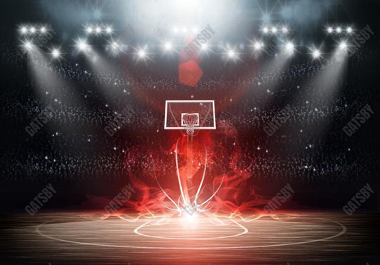 Gatsby Sports Basketball Court Photography Backdrop Gbsx-01285