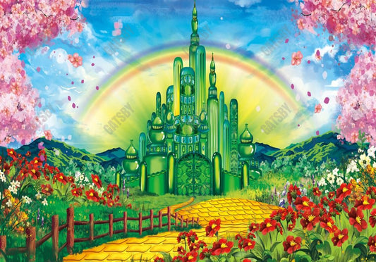 Spring Green Castle Photography Backdrop GBSX-99915
