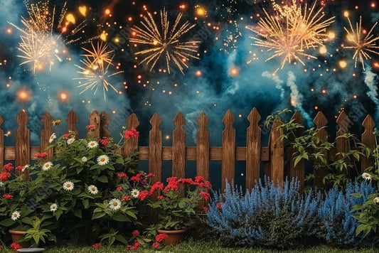 Gatsby Sweet Summer Floral Fence Photography Backdrop GBSX-00027