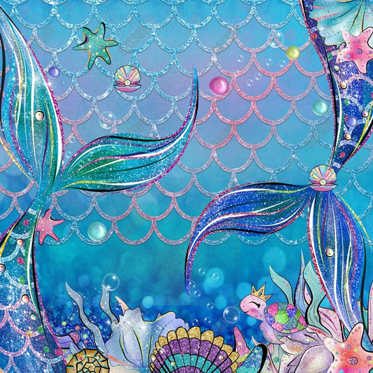 Under The Sea Mermaid Photography Backdrop GBSX-99943