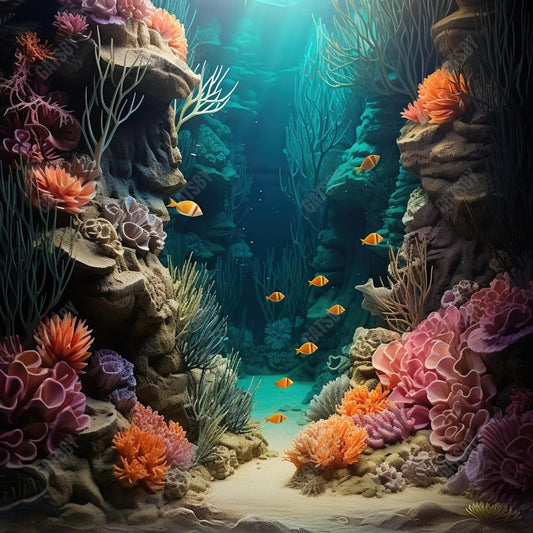 Under The Sea Mermaid Photography Backdrop GBSX-99944