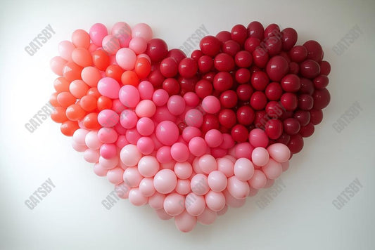 Gatsby Valentine Balloon Heart Wall Photography Backdrop Gbsx-01307