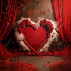 Gatsby Valentine Boho Love Heart Curtain Photography Backdrop Gbsx-01369