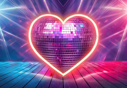 Gatsby Valentine Disco Ball Photography Backdrop Gbsx-01251