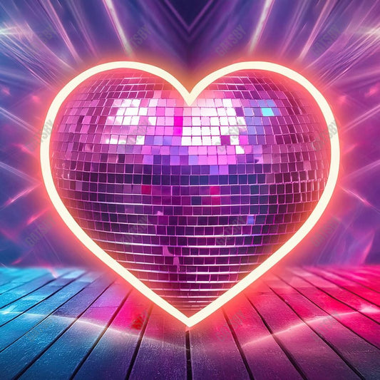 Gatsby Valentine Disco Ball Photography Backdrop Gbsx-01251