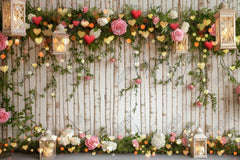 Gatsby Valentine Flower Garland Trees Photography Backdrop Gbsx-01363