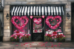 Gatsby Valentine Flower Shop Photography Backdrop Gbsx-01367