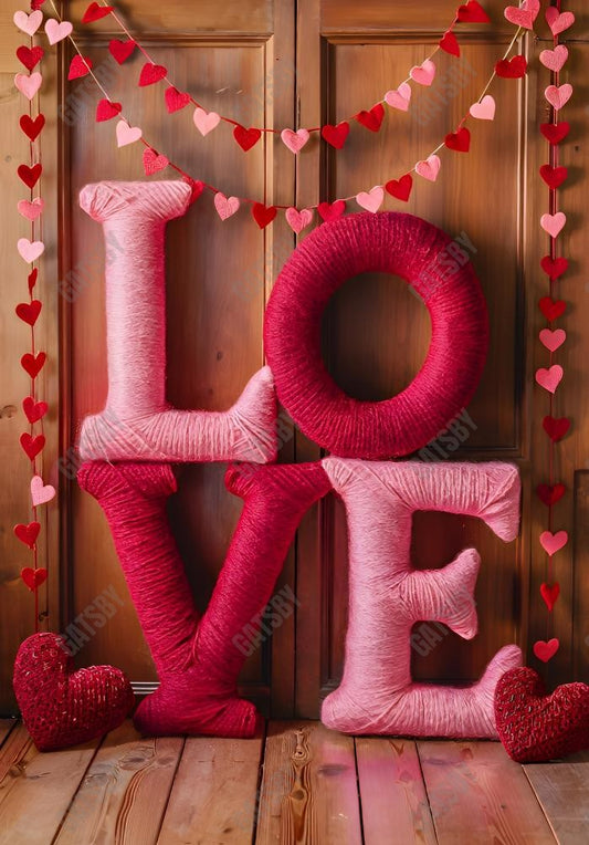 Gatsby Valentine Love Door Photography Backdrop Gbsx-01249