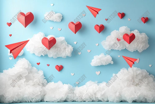 Gatsby Valentine Love Letters In Flight Photography Backdrop Gbsx-01340