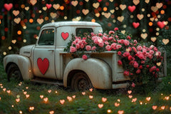 Gatsby Valentine Old Truck With Flowers Photography Backdrop Gbsx-01424