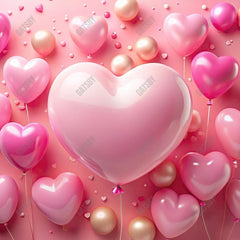 Gatsby Valentine Pink Heart Balloons Photography Backdrop Gbsx-01242