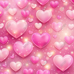 Gatsby Valentine Pink Hearts Photography Backdrop Gbsx-01245