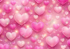 Gatsby Valentine Pink Hearts Photography Backdrop Gbsx-01245