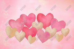 Gatsby Valentine Pink Whispering Hearts Photography Backdrop Gbsx-01350