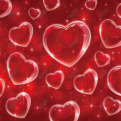 Gatsby Valentine Red Hearts Pattern Photography Backdrop Gbsx-01265