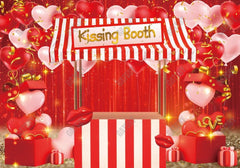 Gatsby Valentine Red Kissing Booth Photography Backdrop Gbsx-01271