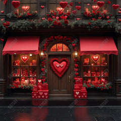 Gatsby Valentine Red Love Shop Photography Backdrop Gbsx-01360