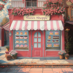 Gatsby Valentine Red Sweet Shoppe Photography Backdrop Gbsx-01351