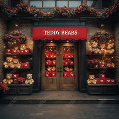 Gatsby Valentine Teddy Bears Shop Photography Backdrop Gbsx-01397