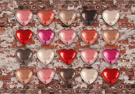 Gatsby Valentine Vintage Heart Balloons Photography Backdrop Gbsx-01295