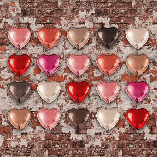 Gatsby Valentine Vintage Heart Balloons Photography Backdrop Gbsx-01295