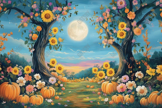 Gatsby Whimsical Autumn Tree Photography Backdrop Gbsx-01169