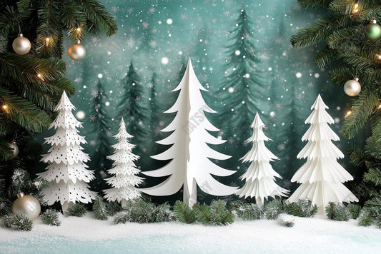 Gatsby Winter Frosted Forest Photography Backdrop Gbsx-01137