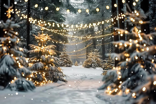 Gatsby Winter Outdoor Forest Photography Backdrop Gbsx-00377