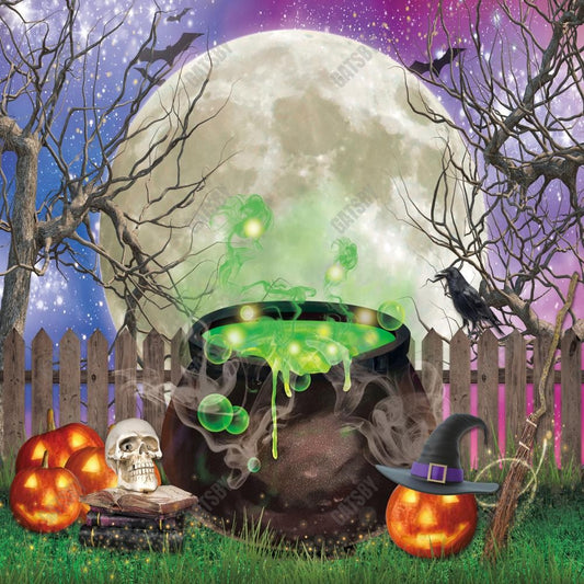 Gatsby Witch Magical Cauldron Photography Backdrop Gbsx-00604