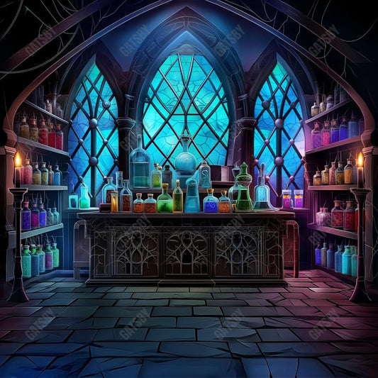 Gatsby Witch Potion Room Photography Backdrop Gbsx-00517