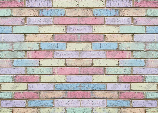 Graffiti Colourful Brick Wall Backdrop