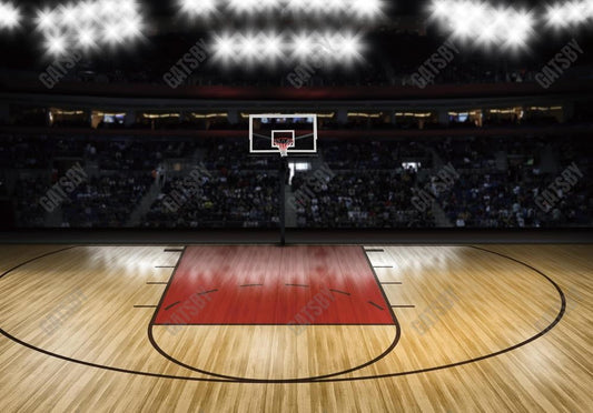 Basketball Court Photography Backdrop