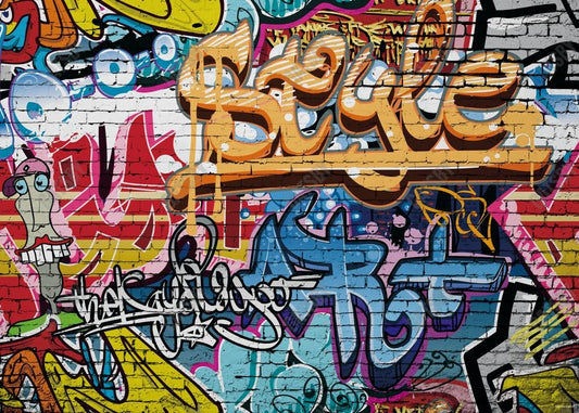 Colorful Graffiti Art Hip Hop Backdrop