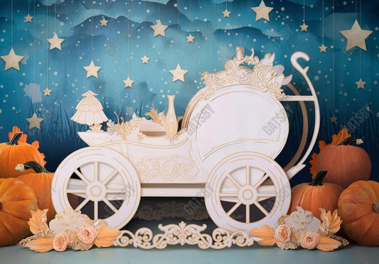 Fairytale Carriage Photography Backdrop