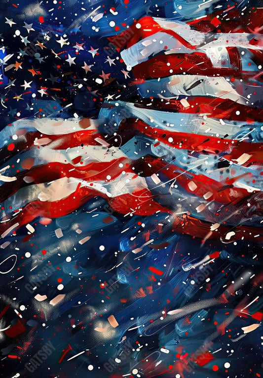 4Th Of July Flag Photography Backdrop Ym8C-B0451