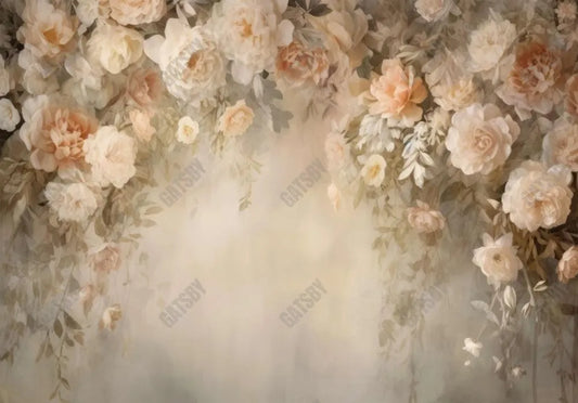 Vintage Floral Painting Backdrop