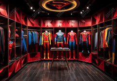 Superhero Closet Backdrop